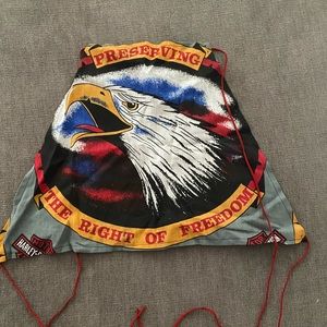 Harley Davidson Reworked Drawstring Crop Top